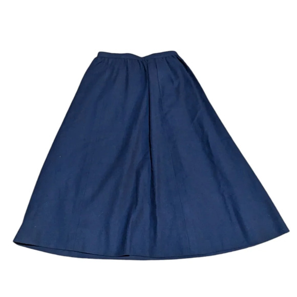 Vintage PENDLETON Wool Navy Pencil Skirt Extra Small Size 6 - Picture 1 of 6